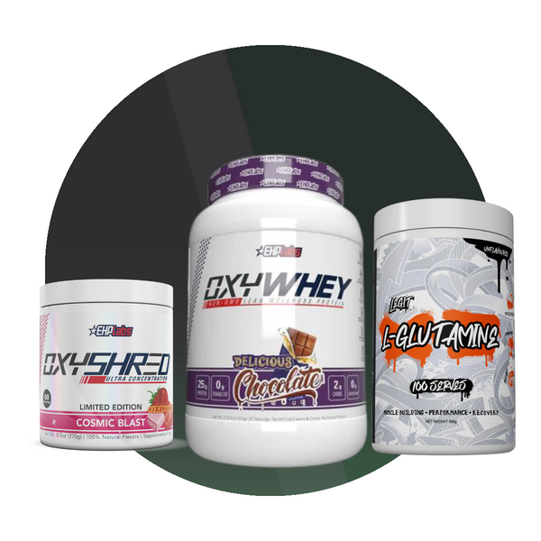 EHP Oxywhey + EHP Oxyshred + Legit 500g Glutamine