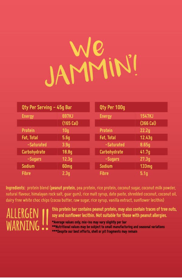 We Jammin' Peanut Protein Bars - Nutrition Xpress